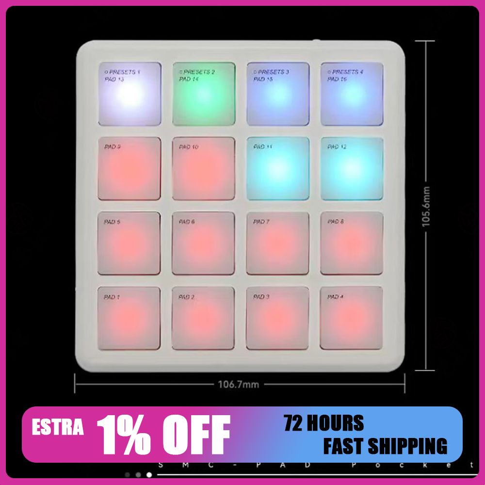 Midi Controller Pad - وحدة تحكم M-VAVE SMC-PAD POCKET اللاسلكية