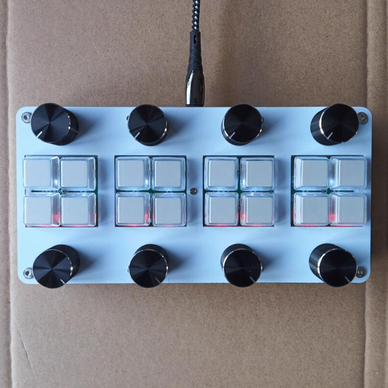 Midi Controller Pad - مع 8 مفاتيح و8 مقابض تخميد