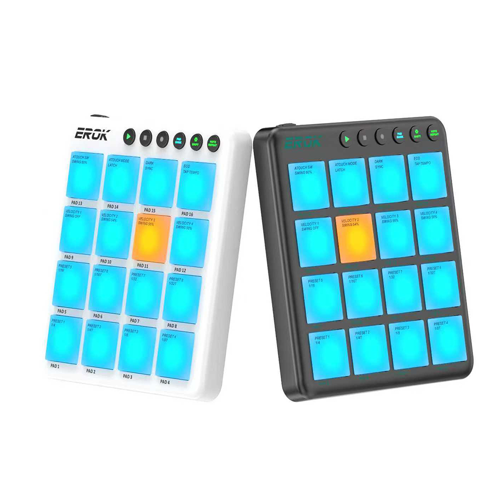 وحدة تحكم MIDI لاسلكية من EROK - مراجعة Midi Controller Pad وسعره
